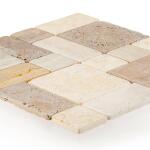 Jeffrey CourtBrick Medley Beige 11.875 in. x 11.875 in. Honed Travertine Wall and Floor Mosaic Tile (0.979 sq. ft./Each) (99036)