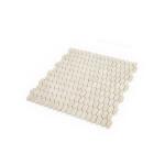 Jeffrey CourtSerenity Marfil 11.125 in. x 11.875 in. Elongated Hex Matte White/Beige Glass Mosaic Wall/Floor Tile(0.917 Sq. Ft./Each) (13158)