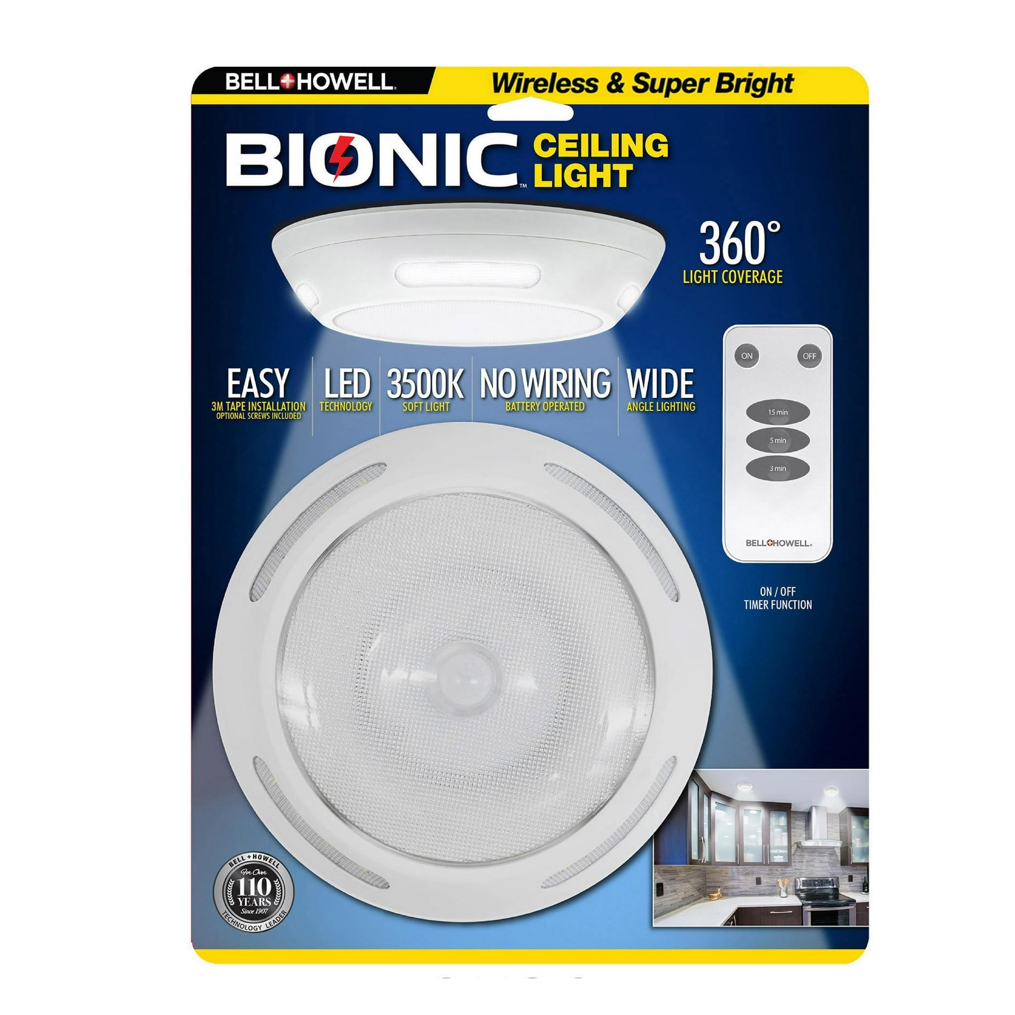 bell & howell wireless ceiling light with remote