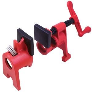 BESSEYH-Style 3/4 in. Black Pipe Clamp Fixture Set (BPC-H34)