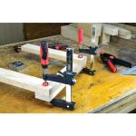 BESSEY24 in. Clutch Style Capacity Bar Clamp with Wood Handle and Throat Depth 2-1/2 in.