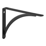 Everbilt6.5 in. x 9 in. Black Cove Arch Steel Shelf Bracket (27791PKLHD-2)