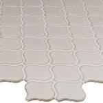 MSIBianco Arabesque 10 in. x 11 in. Glossy Porcelain Mesh-Mounted Floor and Wall Mosaic Tile (0.73 sq. ft./Each) (PT-BIANCO-ARABE)