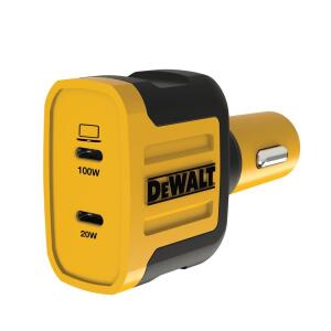 DEWALT 120W 2-Port PPS PD Car Charger (141 0484 DW2)