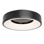 Artika Aiden 13 in. 1-Light Modern LED Flush Mount Ceiling LightBlack, Integrated LED, 5 CCT For Kitchen or Bedroom (FM-AIC-HD2BL)