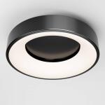 Artika Aiden 13 in. 1-Light Modern LED Flush Mount Ceiling LightBlack, Integrated LED, 5 CCT For Kitchen or Bedroom (FM-AIC-HD2BL)