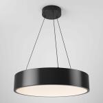 ArtikaAiden Drum 31-Watt 1 Light Black Modern 5 CCT Integrated LED Pendant Light Fixture for Dining Room or Kitchen (PDT-AIC-HD2BL)