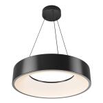 ArtikaAiden Drum 31-Watt 1 Light Black Modern 5 CCT Integrated LED Pendant Light Fixture for Dining Room or Kitchen (PDT-AIC-HD2BL)