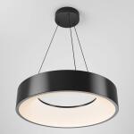 ArtikaAiden Drum 31-Watt 1 Light Black Modern 5 CCT Integrated LED Pendant Light Fixture for Dining Room or Kitchen (PDT-AIC-HD2BL)