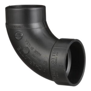 Charlotte Pipe2 in. ABS DWV 90-Degree Hub x Spigot Street Elbow Fitting (ABS003020800HD)