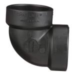 Charlotte Pipe3 in. ABS DWV 90° Hub x Hub Vent Elbow (ABS003311000HD)