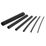 Commercial Electric160-Piece 3 in. Assorted Size Heat Shrink Tubing Kit, Black (HS-3ASTBK)