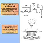 Commercial Electric 7" Spin Light LED Flush Mount Garage & Basement Light – 3 Adjustable Heads, 3500 Lumens, Screws into Lampholder (566011410)