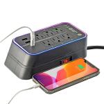 Commercial Electric6 ft. 6-Outlet RGB Gaming Surge Protector with 2 USB and 1 USB-C (SP-GP621)