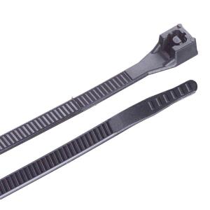 Commercial Electric14 in. Cable Tie 75 lb. Black (100-Pack) (46-315UVB)