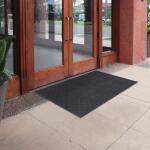 24 in. x 36 in. Black Recycled Rubber Commercial Door Mat (60-060-9501-20000300)