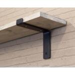 Crates & Pallet6 in. Black Steel Shelf Bracket for Wood Shelving (69101)