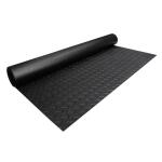 HuskyHUSKY Garage Flooring Roll Black with Diamond Plate texture PVC 36 in. x 64 in. x 0.11 in. 1-PK (16 sq. ft.) (42448HDRU)