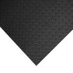 HuskyHUSKY Garage Flooring Roll Black with Diamond Plate texture PVC 36 in. x 64 in. x 0.11 in. 1-PK (16 sq. ft.) (42448HDRU)