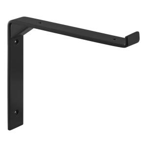 Everbilt10 in. Black Deco L Steel Bracket (46431PKLHD)