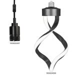 Feit Electric 60-Watt 1-Light Socket Matte Black Industrial Style Pendant Light Plug In & Hardwire Fixture (No Bulb or Shade Included) (PN/PLUG/BLK/HDRP)