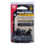 Gardner Bender1/4 in. Black Plastic Staples for Coaxial Cable with Zinc-Plated Nail (25-Pack)(PSB-1650)