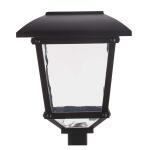 Hampton BayTerrace Park 10 Lumen Black LED Weather Resistant Outdoor Solar Path Light with Plastic Lens (4-Pack) (32300-008-4pk)