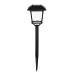 Hampton BayTerrace Park 10 Lumen Black LED Weather Resistant Outdoor Solar Path Light with Plastic Lens (4-Pack) (32300-008-4pk)