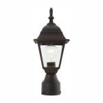 Hampton Bay1-Light Black Steel Line Voltage Outdoor Weather Resistant Post Light with No Bulb Included (HB7026P-05)