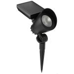 Hampton Bay55 Lumen Black LED Weather Resistant Outdoor Solar Spot Light with Adjustable Head (72301-03)