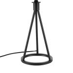 Hampton Bay 23.75 in. Higgins Black Tripod Table Lamp with Round Base