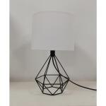 Hampton Bay 15.5 in. Willet Black Cage Accent Table Lamp