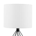 Hampton Bay 15.5 in. Willet Black Cage Accent Table Lamp