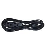 HDX8ft. 16/3 Light Duty Indoor Multi-Outlet Extension Cord with Banana Tap, Black (SPT2163008BLBA)