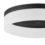 Home Decorators Collection 13.80 in. Black LED Flush Mount Fixture (20747-007)