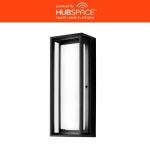 Rockwood 14.93 in. Black Modern Integrated LED Color Changing Outdoor Wall Light Sconce (1-Pack) G19226