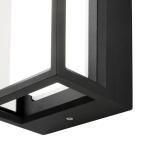 Rockwood 14.93 in. Black Modern Integrated LED Color Changing Outdoor Wall Light Sconce (1-Pack) G19226