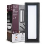 Rockwood 14.93 in. Black Modern Integrated LED Color Changing Outdoor Wall Light Sconce (1-Pack) G19226