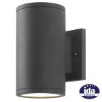 Home Decorators CollectionRodham 8 in. Black Integrated LED Hardwired Outdoor Wall Light Lantern Sconce (IZC1691L-2)