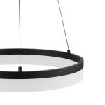 Home Decorators CollectionKipling 35-Watt Black Modern Integrated LED Pendant Light with Frosted Acrylic Shade (22826-002)