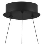 Home Decorators CollectionKipling 35-Watt Black Modern Integrated LED Pendant Light with Frosted Acrylic Shade (22826-002)