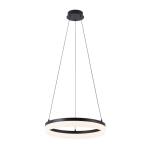 Home Decorators CollectionKipling 35-Watt Black Modern Integrated LED Pendant Light with Frosted Acrylic Shade (22826-002)