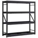 Husky4-Tier Industrial Duty Steel Freestanding Garage Storage Shelving Unit in Black (77 in. W x 78 in. H x 24 in. D) (N2W772478W4B)