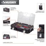 HuskyHeavy Duty Lightweight Connect Stackable Portable 0-Compartment Small Tool and Parts Organizer