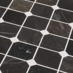 Jeffrey CourtFortune Black 11.625 in. x 11.625 in. Polished Black/White Squares Marble Mosaic Wall and Floor (0.938 Sq. Ft./Each) (13155)