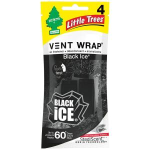 Little Trees Black Ice Vent Wrap Air Freshener (4-Pack) (CTK-52731)