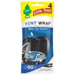 Little TreesNew Car Scent Vent Wrap Air Freshener (4-Pack) (CTK-52733)