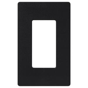 LutronClaro 1 Gang Wall Plate for Decorator/Rocker Switches, Gloss, Black (CW-1-BL) (1-Pack) - CW-1-BL