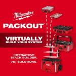 Milwaukee 24 in. x 18 in. Black PACKOUT Dolly Multi-Purpose Utility Tool Cart