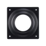 6 in. Square Black Pier Mount Base for Outdoor Post Light Fixtures (C6359 BK)